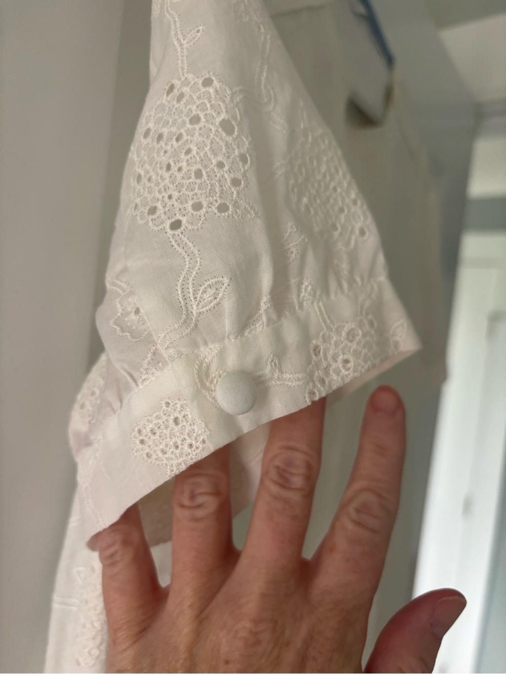 Coach White Eyelet Mini Dress - Picture 3 of 4